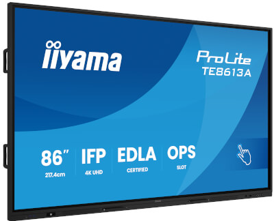 Ecran tactile 86'' IPS 4K UHD 8ms HP Android