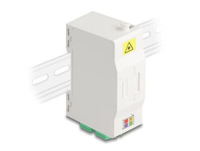 Adaptateur fibre rail Din 4xLC/APC Duplex Monomode
