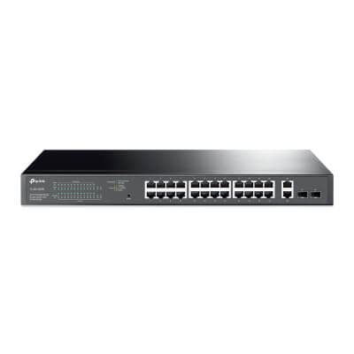 Switch 19" 26 ports Giga (24 x PoE 250W) + 2 SFP