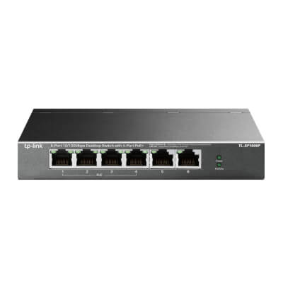 Switch 6 ports 100Mbits dont 4 PoE+ 67W