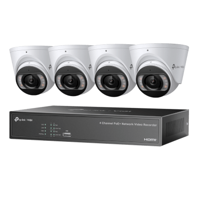 Kit NVR POE 4 canaux 2To + 4 caméras S445-2,8mm