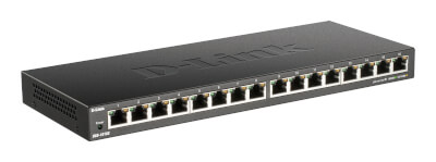 Switch 16 ports Gig Profil Bas en Métal & Rackable