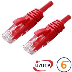Cordon RJ45 Cat 6 U/UTP Primacy  10m rouge