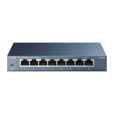 Switch de bureau 8 ports Gigabit métallique
