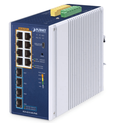 Switch Indus L2 8 ports Giga PoE Bt 360W 4xSFP+