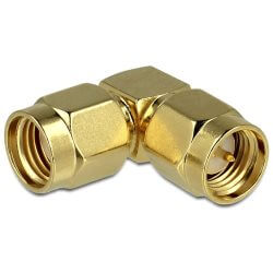 Adaptateur RP-SMA mâle > SMA mâle 90°