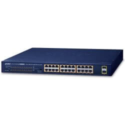 Switch 19" 24 ports Giga PoE at 300W 2xSFP