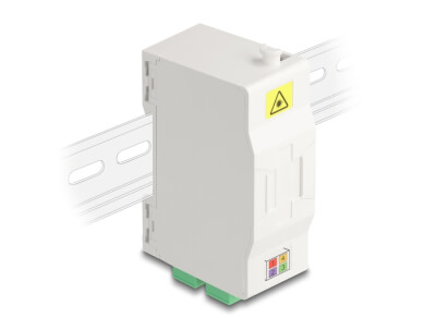 Adaptateur fibre rail Din 4xSC/APC Simplex Monom.