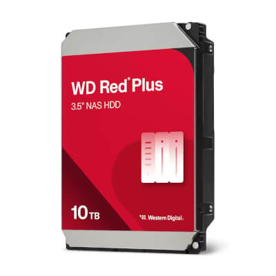 HDD WD Red Plus 3"1/2 Sata III 10Tb 512Mo