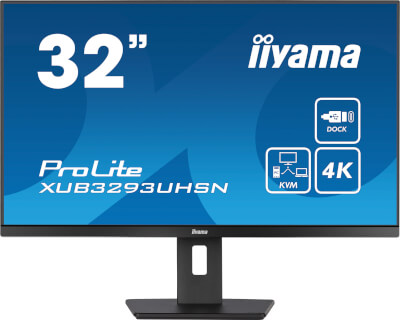 Moniteur 32" IPS Ultra mince 3840x2160 Dock USB