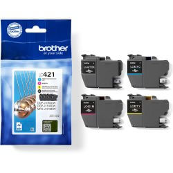 Pack de 4 cartouches d'encre LC421BK/C/M/Y