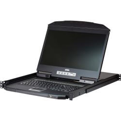 16P Short Depth Single Rail LCD KVM SW
