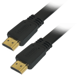 Câble vidéo HDMI High speed plat 3m