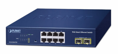 Switch Websmart 8 ports Giga + 2 x SFP