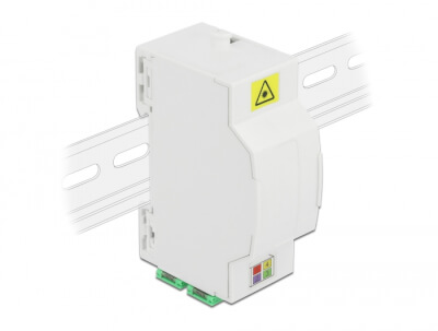 Adaptateur fibre rail Din 4xSC/APC Simplex Mono.