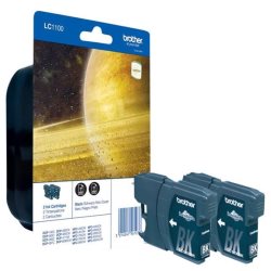 Blister de  2 cartouches d'encre noire LC1100BK