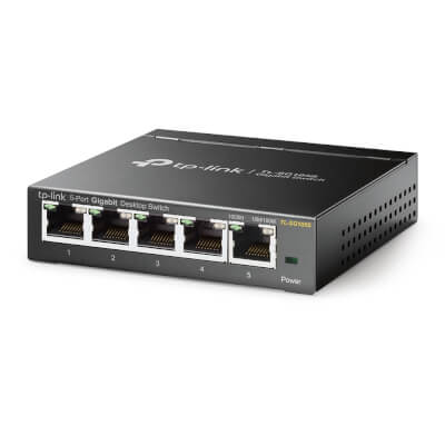Switch de bureau 5 ports Gigabit métallique