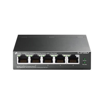 Switch 5 ports 10/100 dont 4 PoE af (41W)