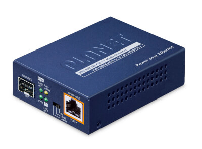 Transceiver 1xRJ45 Giga PoE bt 95w / 1xSFP