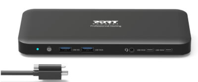Docking USB-C 3vidéo HDMI&DP +USB +RJ45 +Audio +PD