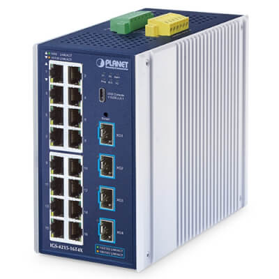Switch indus L2+ 16 ports Giga + 4 ports SFP+ 10G