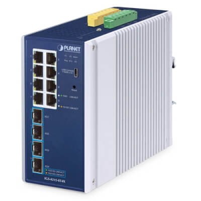 Switch indus L2+ 8 ports Giga + 4 ports SFP+ 10G