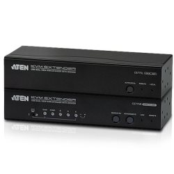 Console extender Cat 5 USB 2X VGA audio série 300m