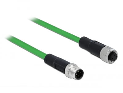 Cordon réseau M12 M/F 4 contactscCodage D 5m
