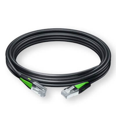 Câble Ethernet Catégorie 6A 300cm SF/FTP noir