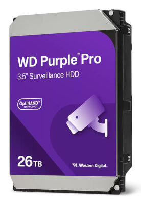 HDD WD Purple Pro Vidéo Surveillance  26To
