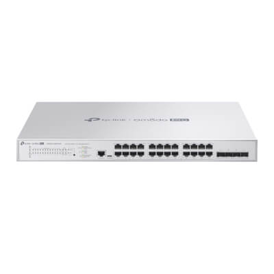 Switch Omada Pro L2+ 24x2.5G PoE+(+) et 4xSFP+ 10G