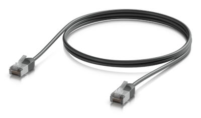 Cordon RJ45 outdoor 1m Cat 6A noir