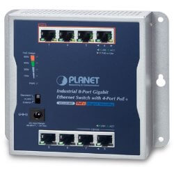 Switch mural 8 ports Giga dont 4 PoE at 60W