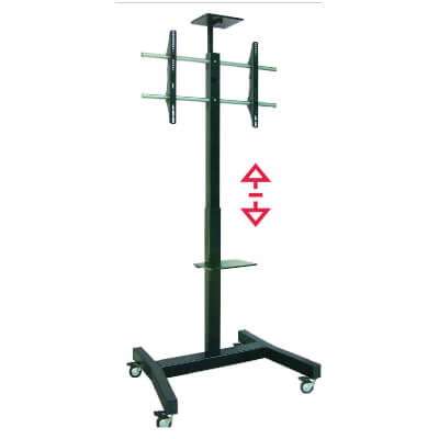 Support écran VESA 200x200, 800x400 sur roulettes