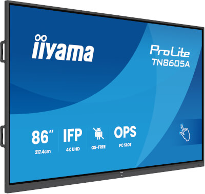 Ecran interactif 86'' IPS 40pts 4K HP + subwoofer