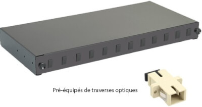 Tiroir optique 19" 4 FO 2 SC/SC duplex monomode