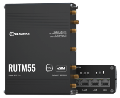 Routeur LTE Cat18 5G SIM+E-SIM I/O RS232 et RS485