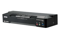 KVM 2 ports DisplayPort USB avec fonction matrix