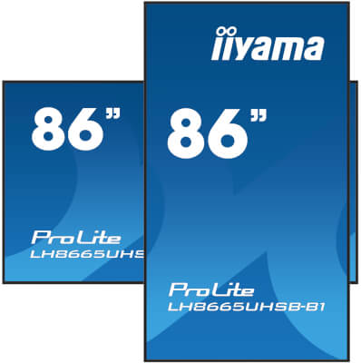 Ecran 86" IPS 4K affichage dynamique 24/7 Android