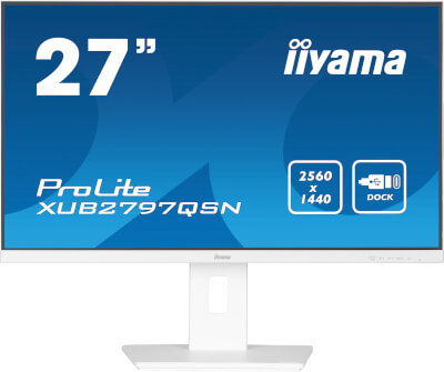 Moniteur 27" QHD ultra mince IPS Dock USB-C