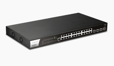 Switch L2+ 24 ports Giga PoE 4x combo SFP+ 400W