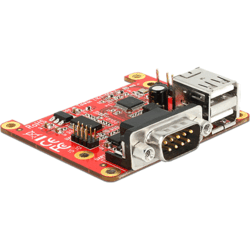 Carte fille Raspberry USB 2.0 > 2 RS232 / 2 USB