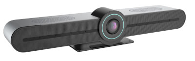 Barre vidéo 4K tout-en-un avec suivi IA & 4 micros
