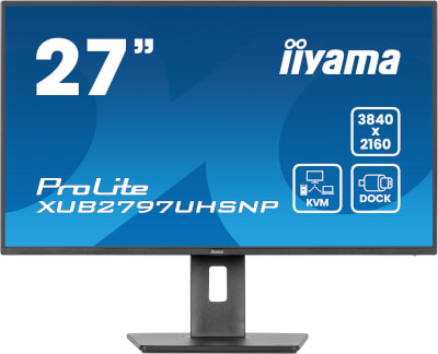 Moniteur 27" Ultra mince IPS 3840x2160 Dock USB