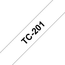 Ruban TC 12mm noir / blanc