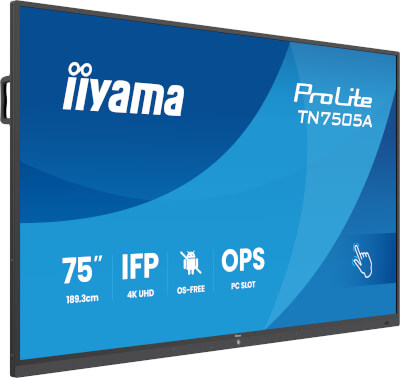 Ecran interactif 75'' IPS 40pts 4K HP + subwoofer