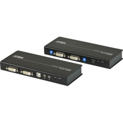 Console extender Cat 5 USB Dual DVI audio série