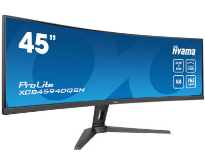 Ecran incurvé 45" VA 5120x1440 DP/HDMI