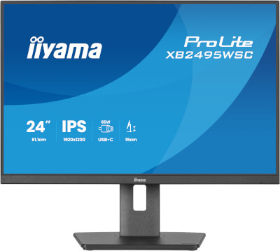 Moniteur IPS 24” format 16:10 et hub USB