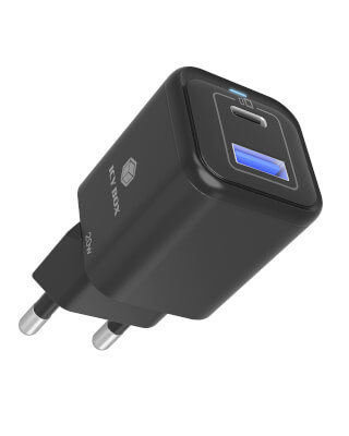 Chargeur rapide USB GaN 1x USB-C 1x USB-A 20W